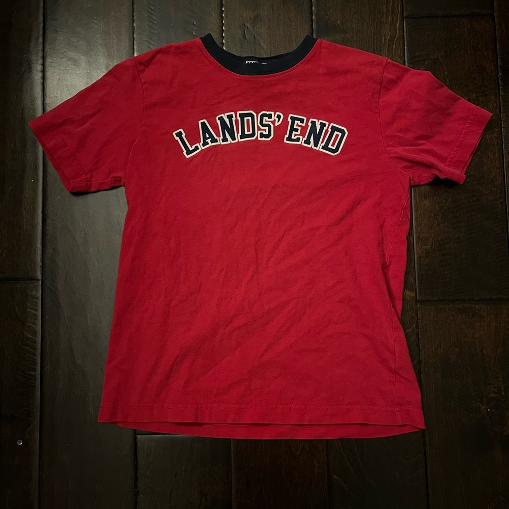 Land's End Red Fitted Top